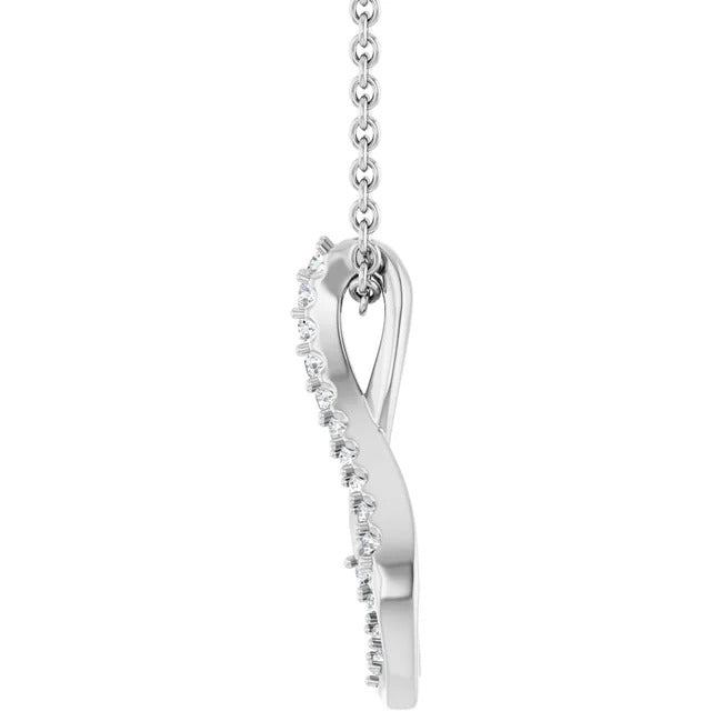 Natural Diamond Freeform 16-18" Necklace