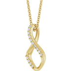 Natural Diamond Freeform 16-18" Necklace