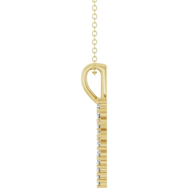 Natural Diamond Heart 16-18" Necklace