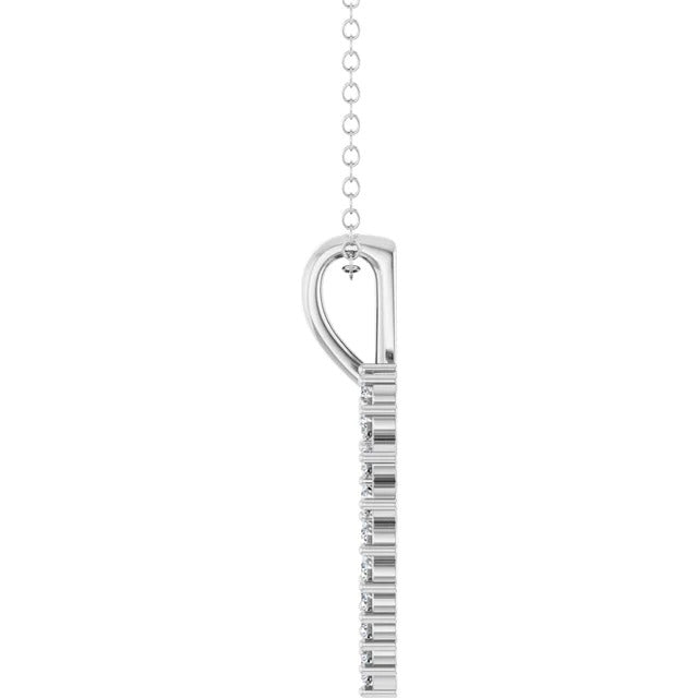 Natural Diamond Heart 16-18" Necklace