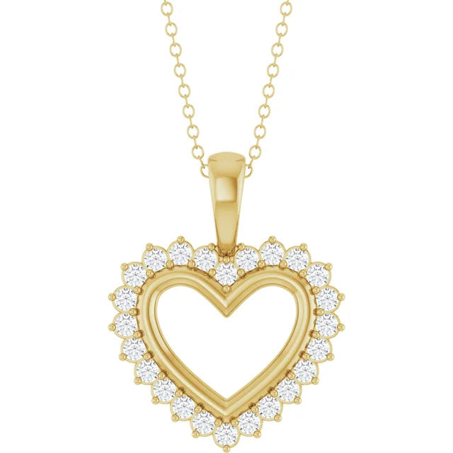 Natural Diamond Heart 16-18" Necklace Hauptbild