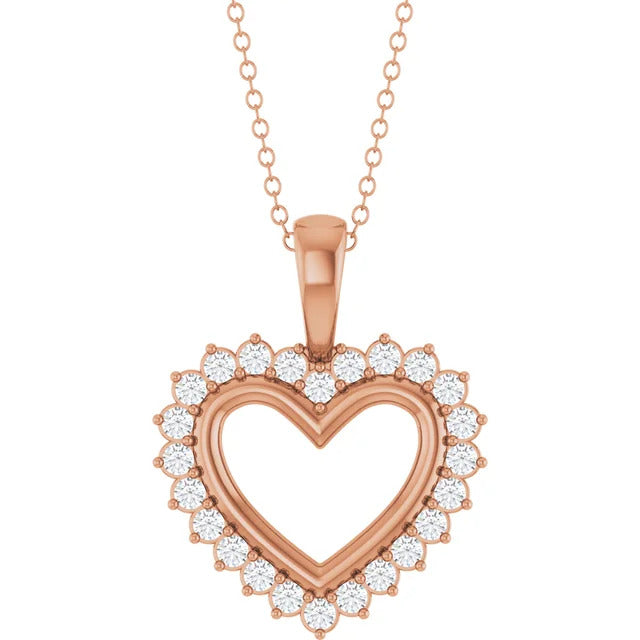 Natural Diamond Heart 16-18" Necklace Zweitbild