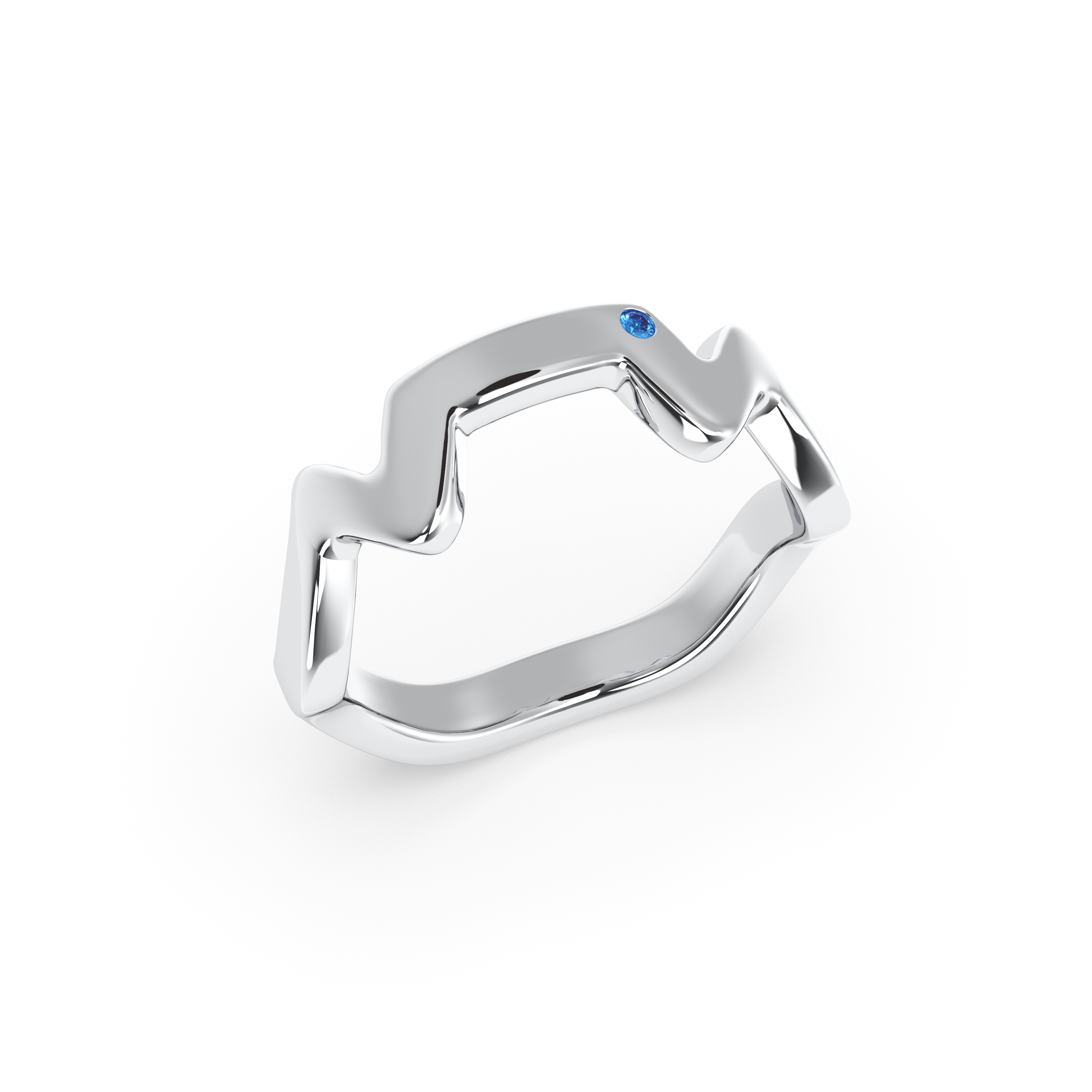 Table Mountain Pavé Londone Blue Topaz Ring Secondary image