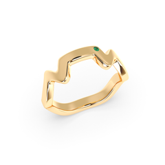 Table Mountain Pavé Tsavorite Ring