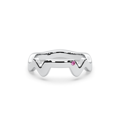 Table Mountain Pavé Sapphire Ring