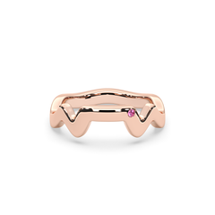 Table Mountain Pavé Sapphire Ring