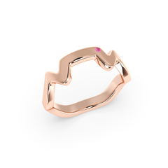 Table Mountain Pavé Sapphire Ring