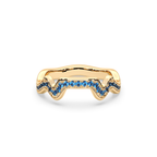 Table Mountain Pavé Blue Topaz Ring