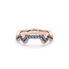 Table Mountain Pavé Londone Blue Topaz Ring