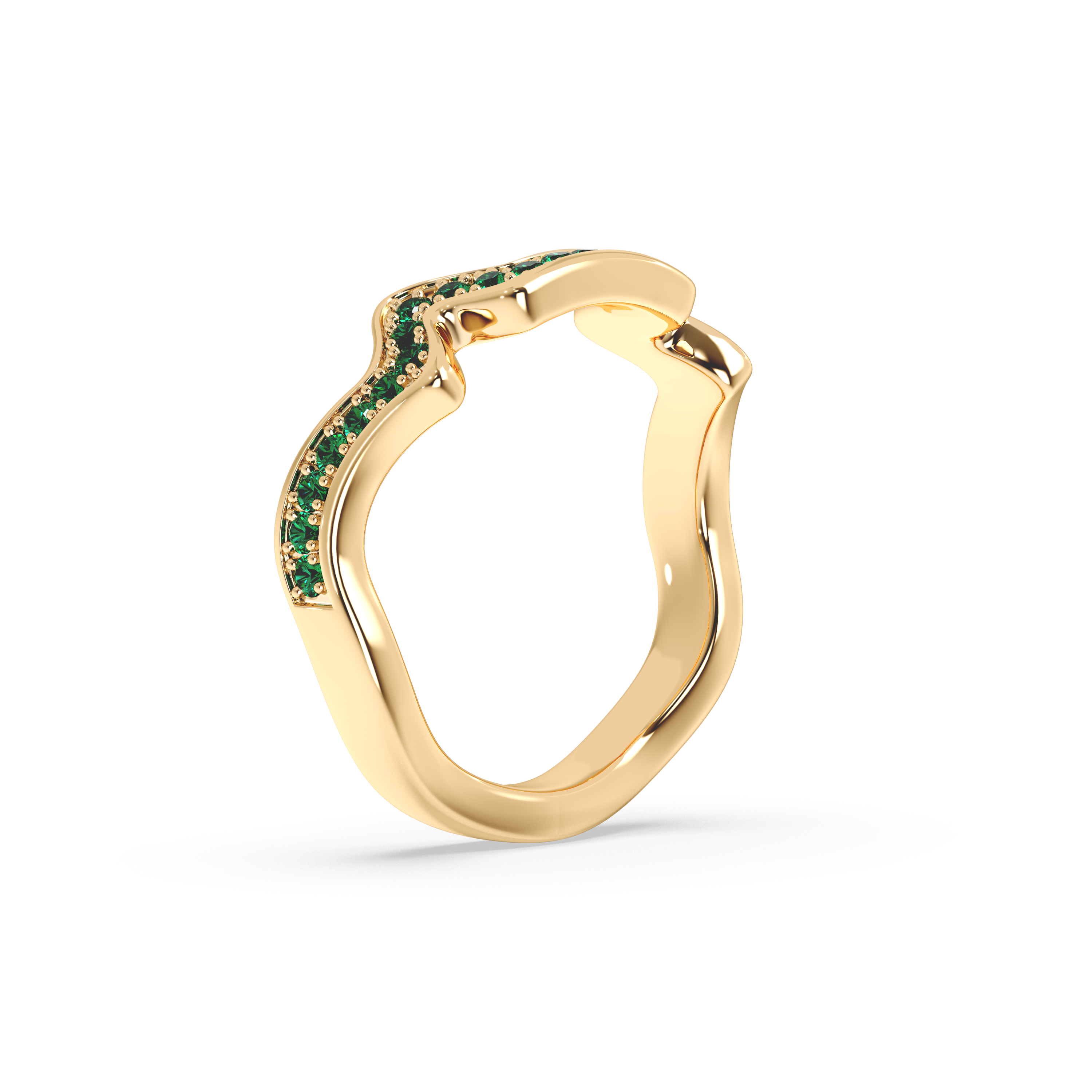 Table Mountain Pavé Tsavorite Ring