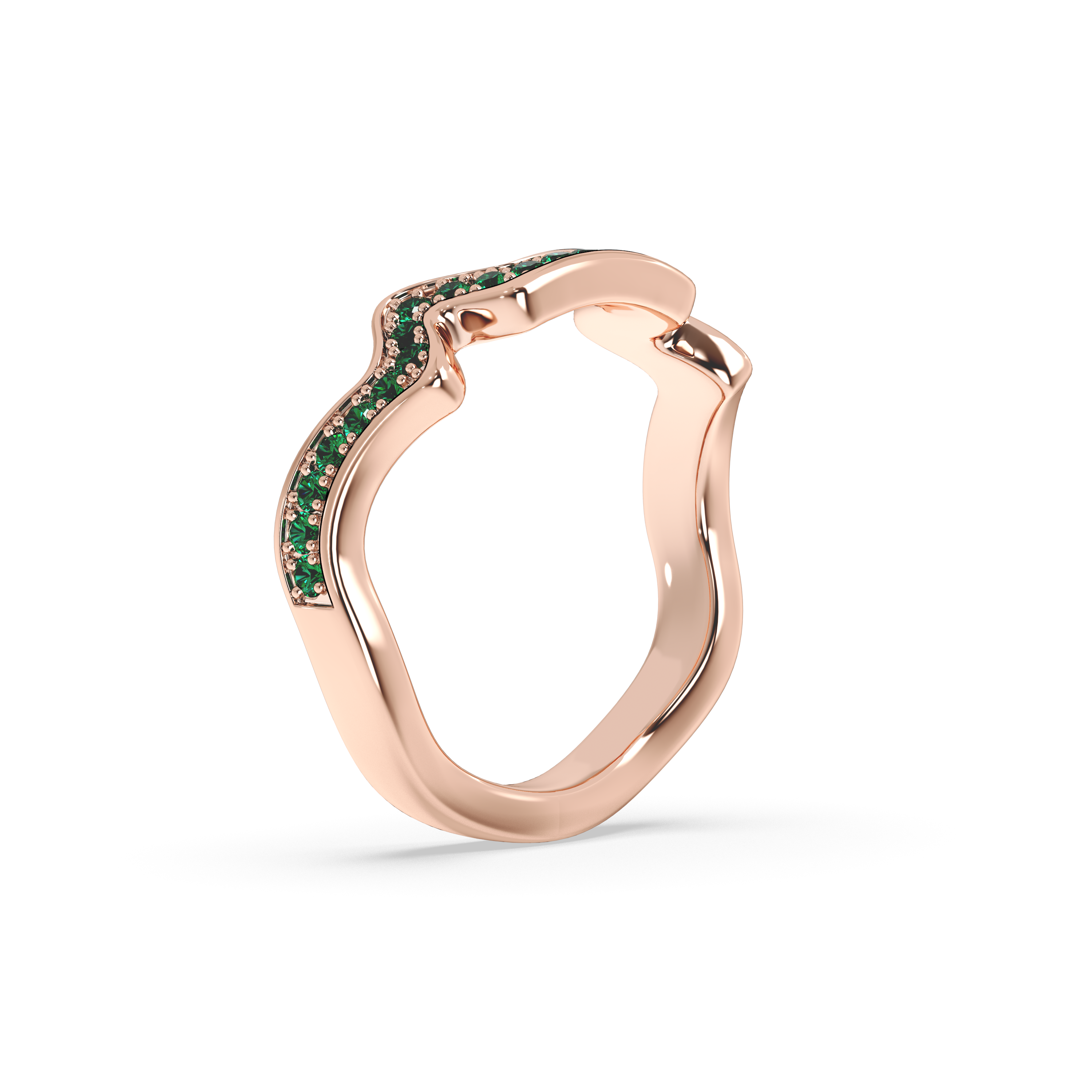 Table Mountain Pavé Tsavorite Ring
