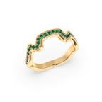 Table Mountain Pavé Tsavorite Ring