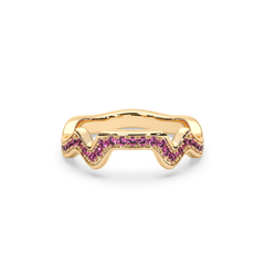 Table Mountain Pavé Sapphire Ring