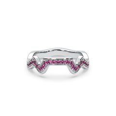 Table Mountain Pavé Sapphire Ring