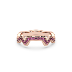 Table Mountain Pavé Sapphire Ring