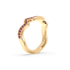 Table Mountain Pavé Sapphire Ring