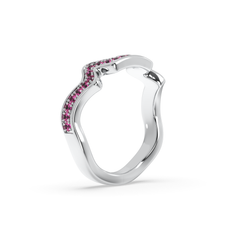 Table Mountain Pavé Sapphire Ring