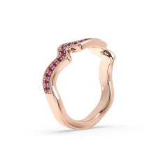 Table Mountain Pavé Sapphire Ring