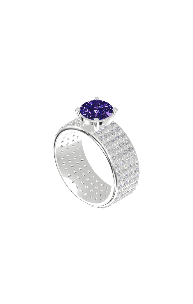 Four-Row Pave Solitaire Imagen principal del producto