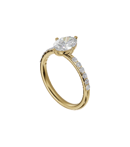 Half-Pave Solitaire